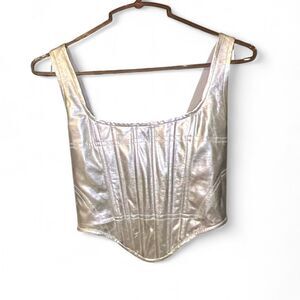 Fashion-nova Women's Silver Corset